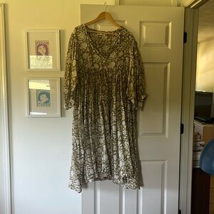 Daughters of India Kyra Midi Dress ~ Olive 3XL